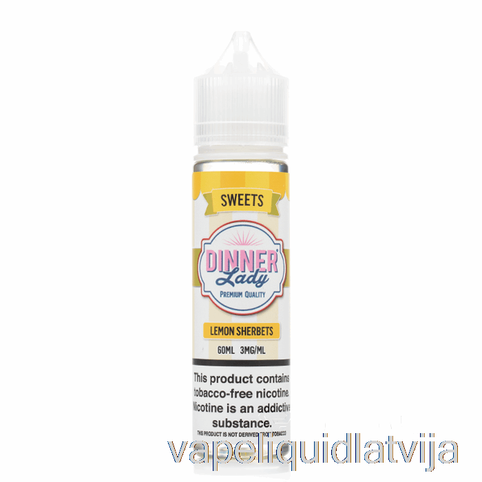 Citronu šerbeti - Vape Vakariņas Lady E-šķidrums - 60ml 3mg Vape šķidrums